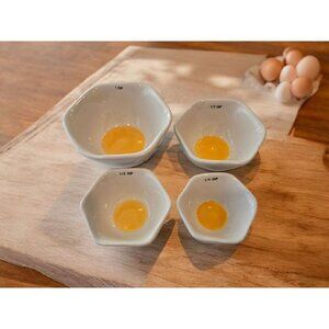 New Raw Fried Egg Funny Ceramic Measuring Cups Gift Gag Gift TIKTOK